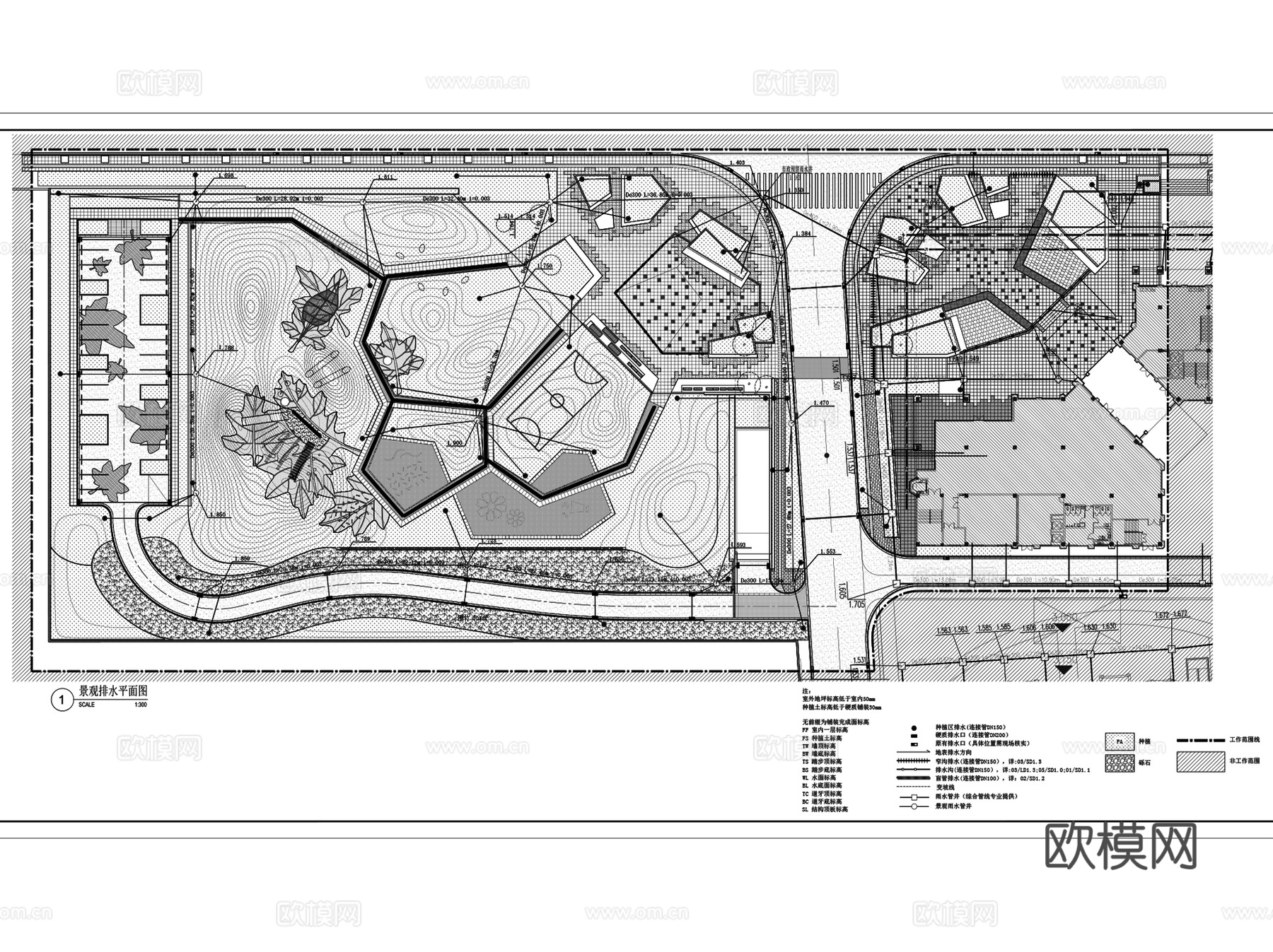 张唐苏州万科公园里住宅展示区景观 CAD施工图集+文本cad施工图