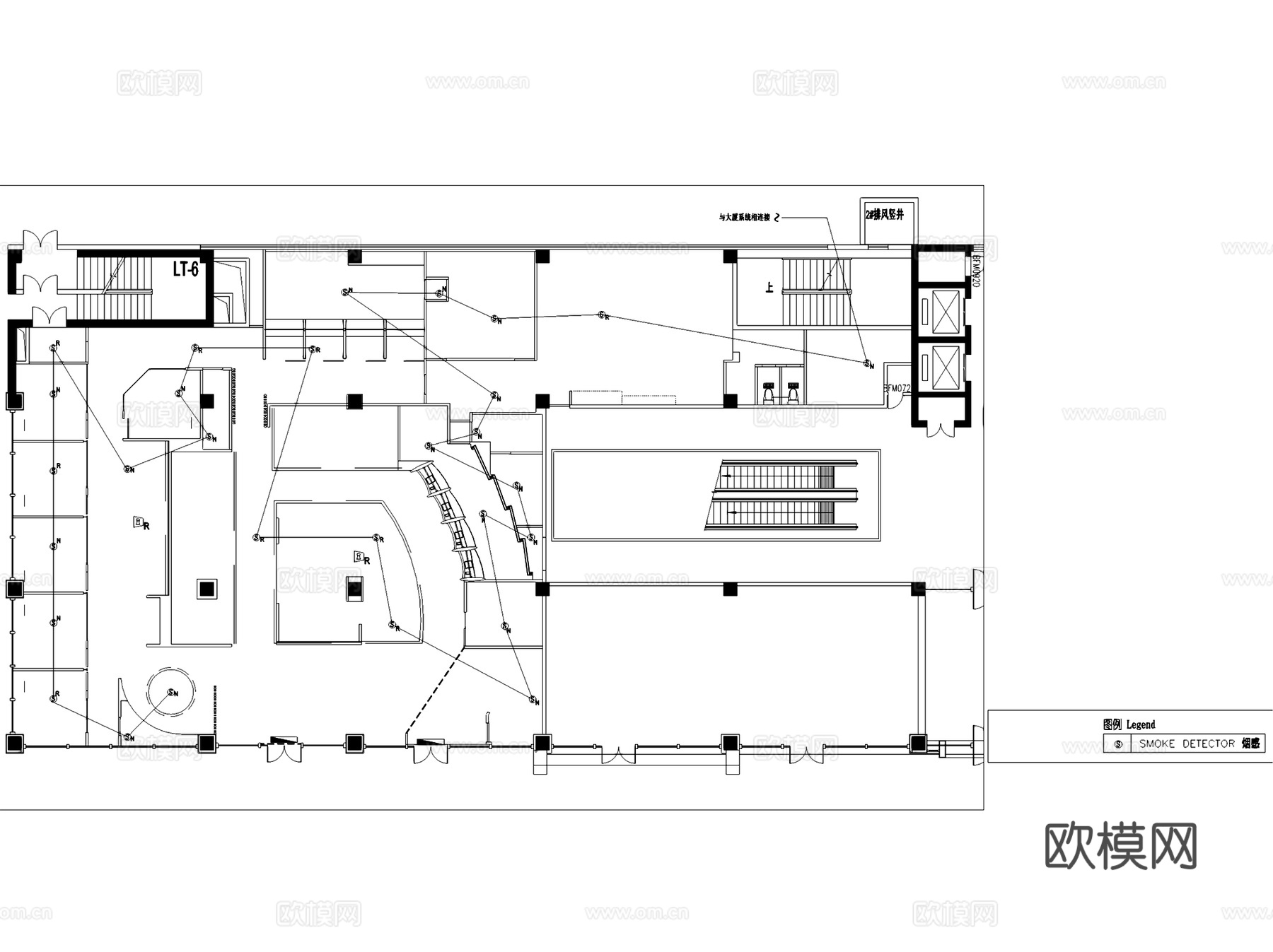 亚奥国际广场底层商业室内装饰CAD施工图全套cad施工图