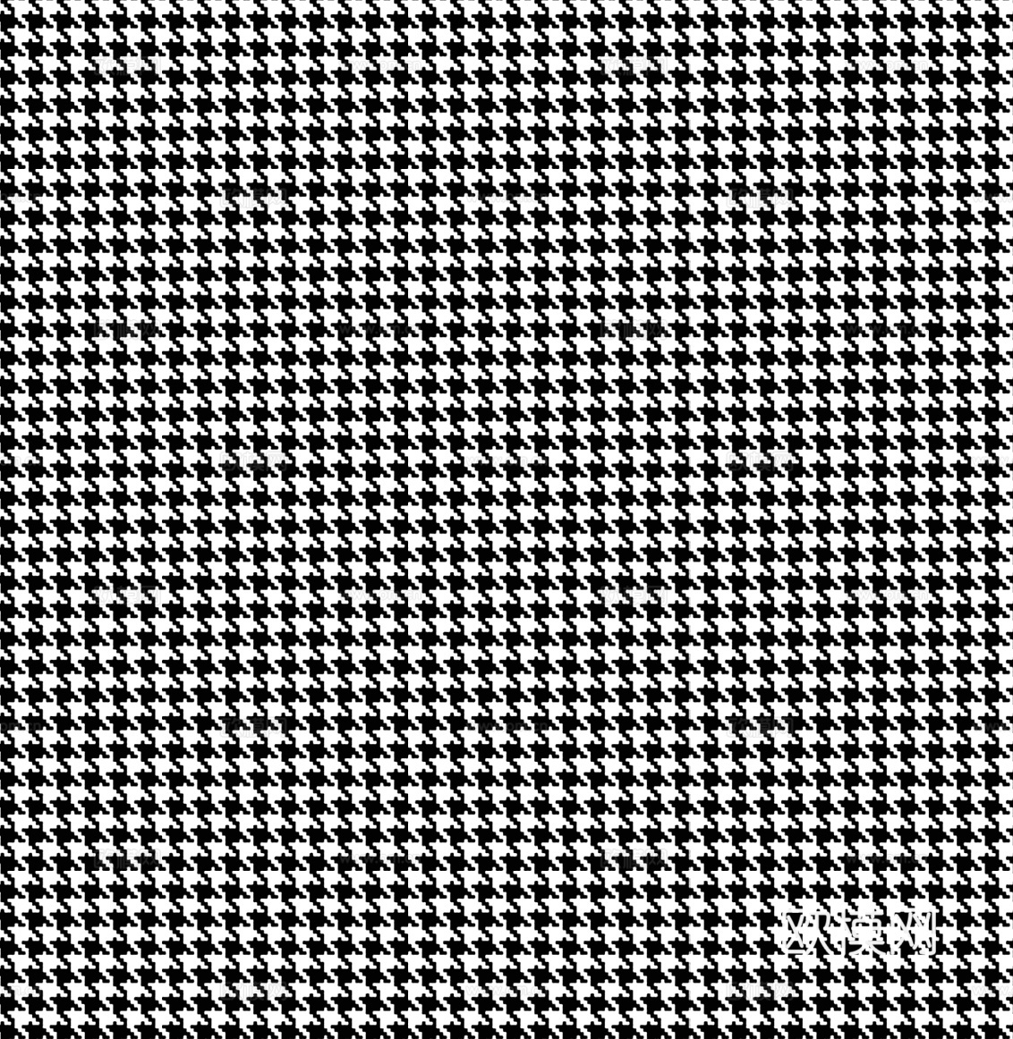 现代无缝麻布千鸟格布料