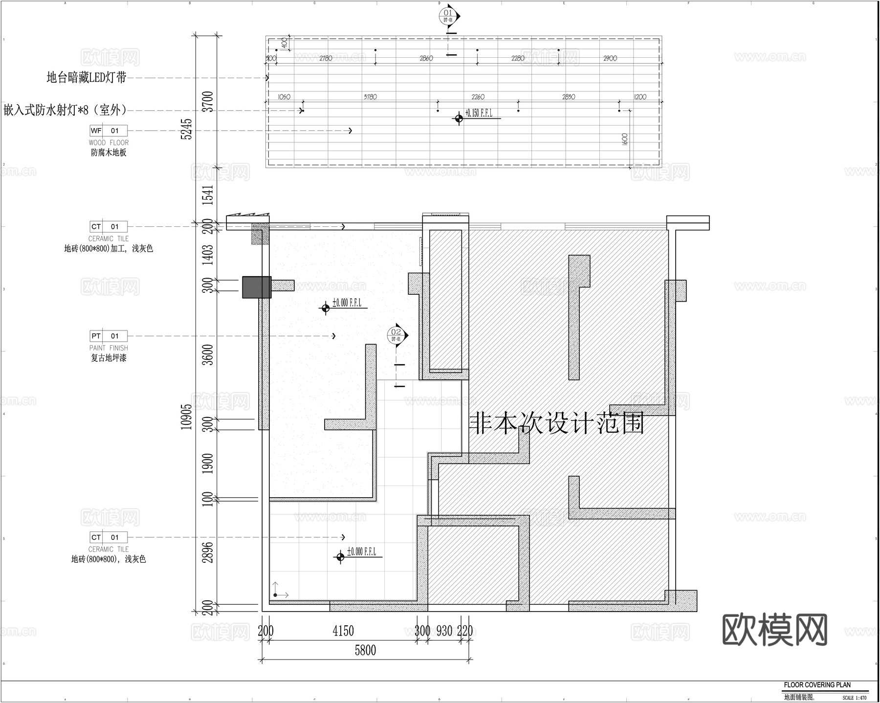 露营风烧烤摊施工图cad施工图