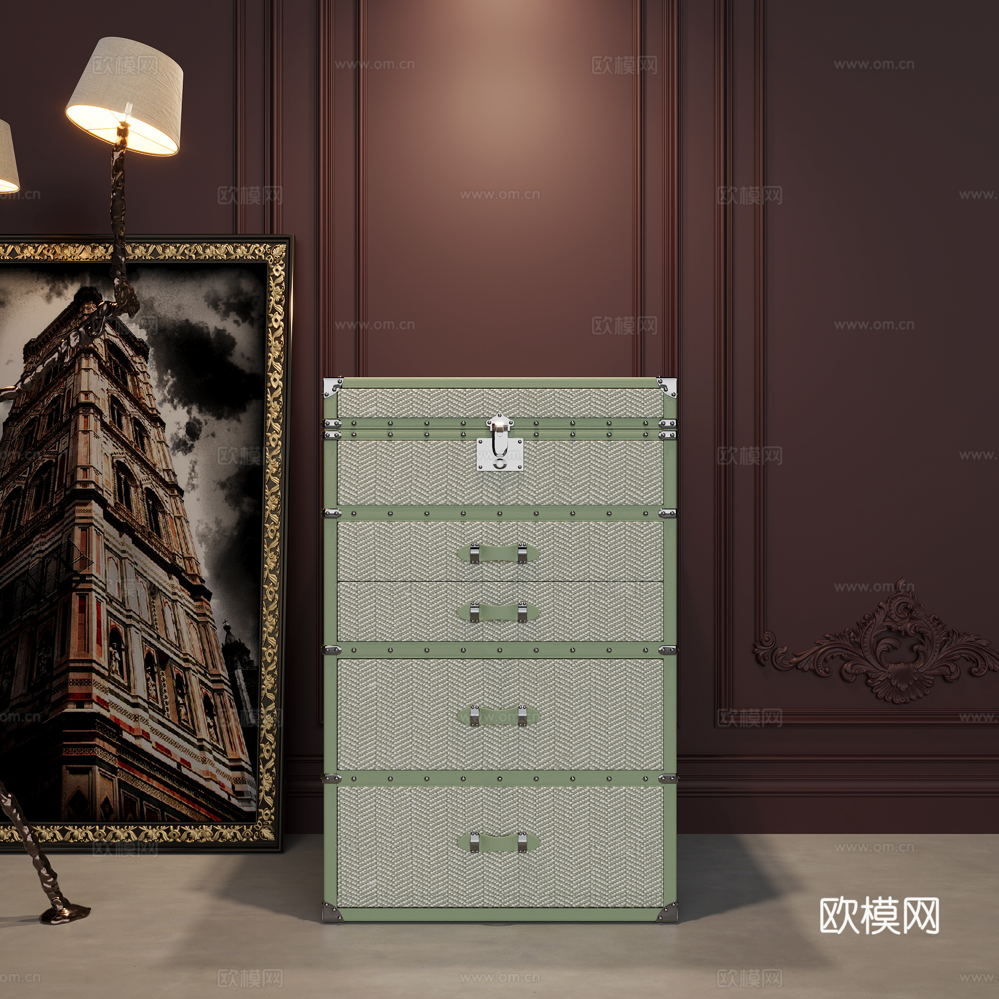 sirae思蕾珠宝柜 奢华装饰柜免费3d模型