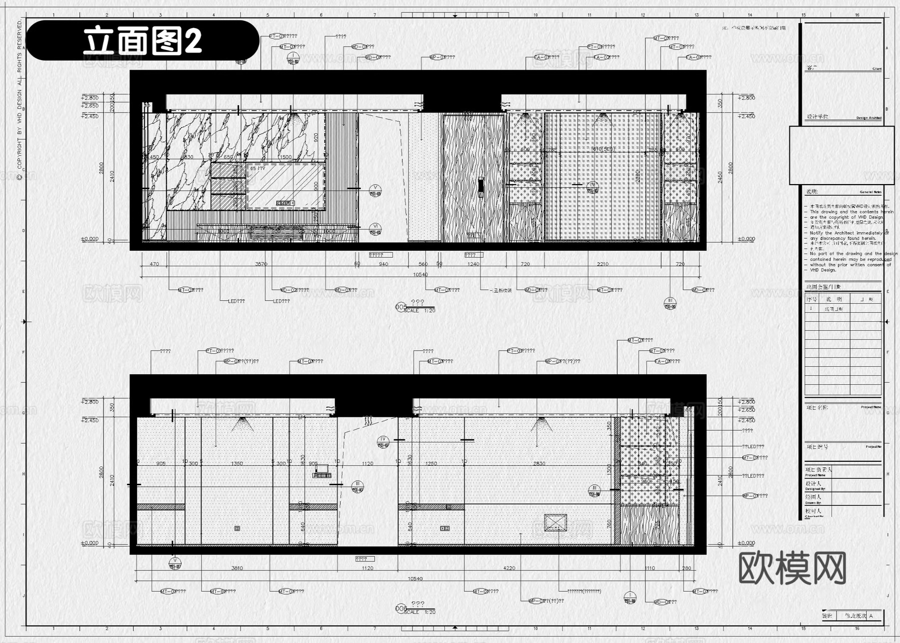 意式家装 平层豪宅 平层全套 平层吊顶图 平层立面图 家装cad施工图