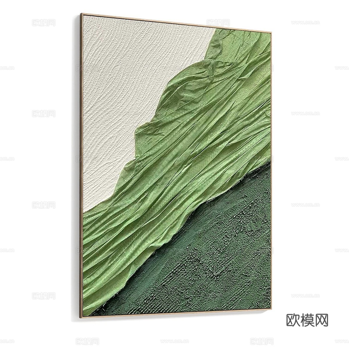 新中式装饰挂画3d模型下载（渲染图4）