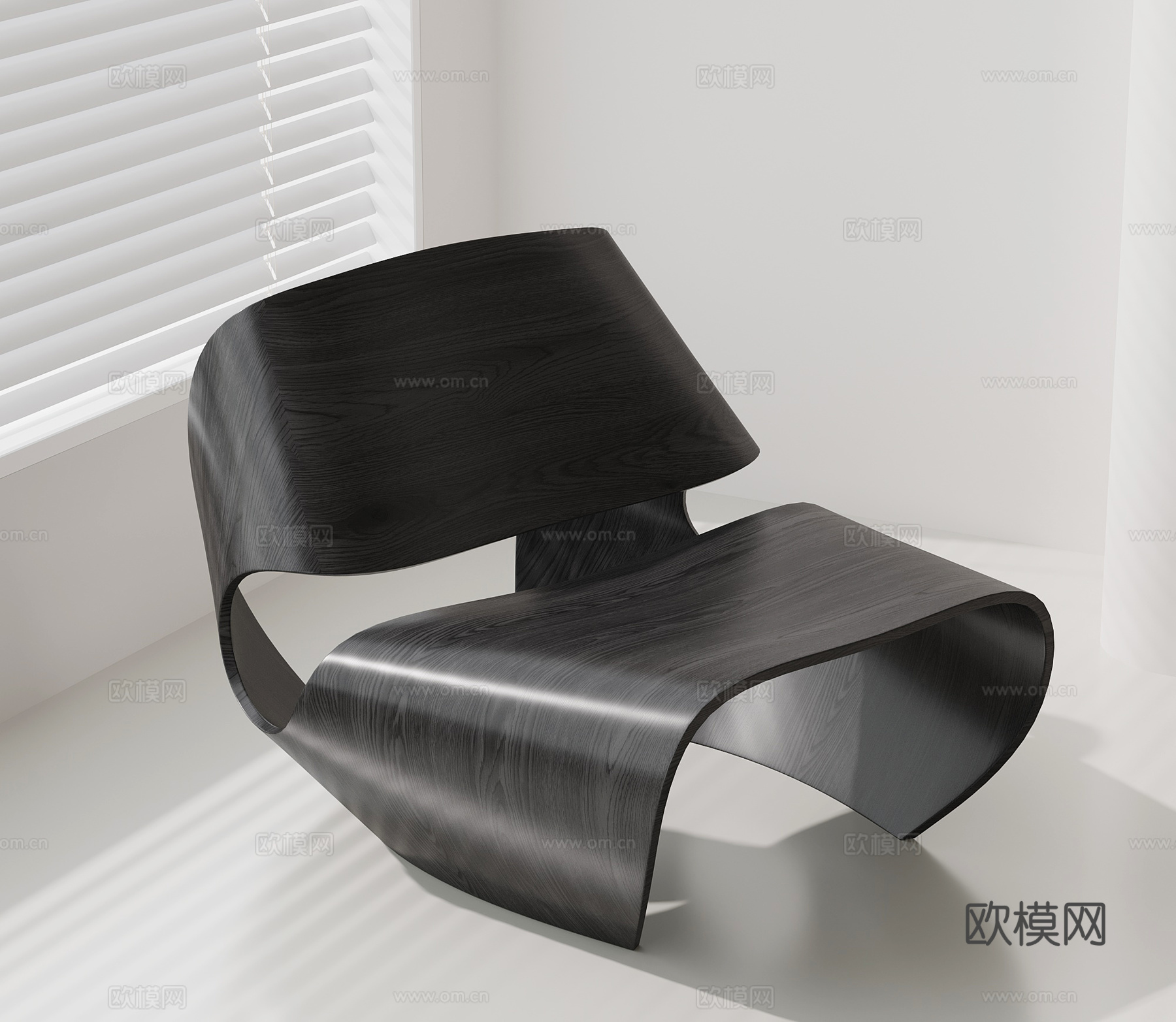 现代意式休闲椅 法式复古休闲椅su模型