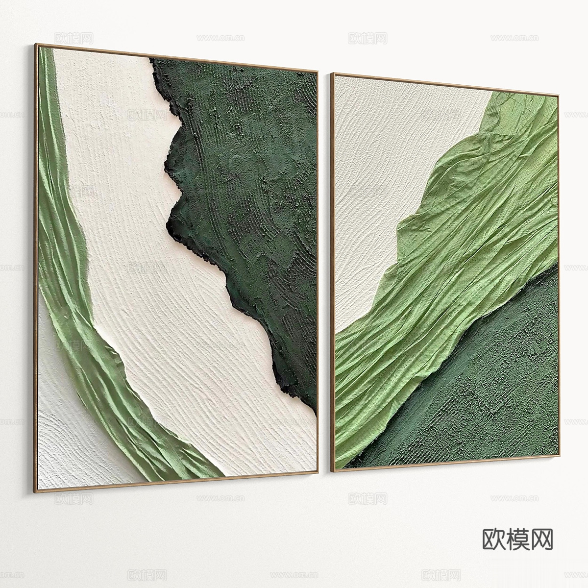 新中式装饰挂画3d模型下载（渲染图6）