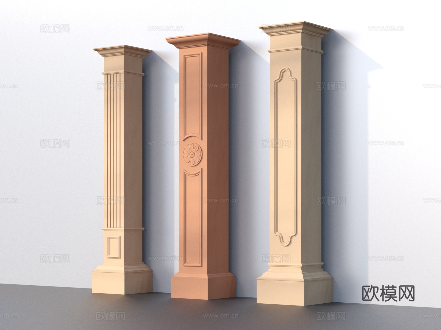 柱子 罗马柱 欧式3d模型下载
