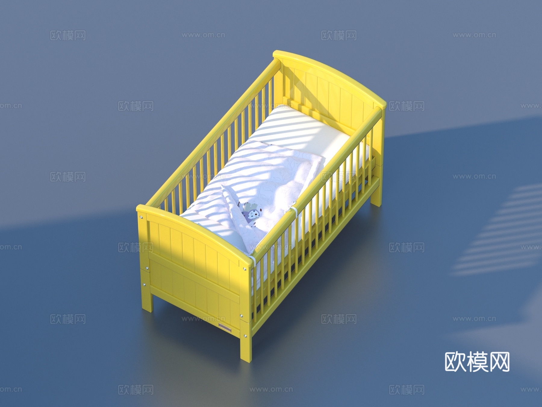 婴儿床 儿童床3d模型下载