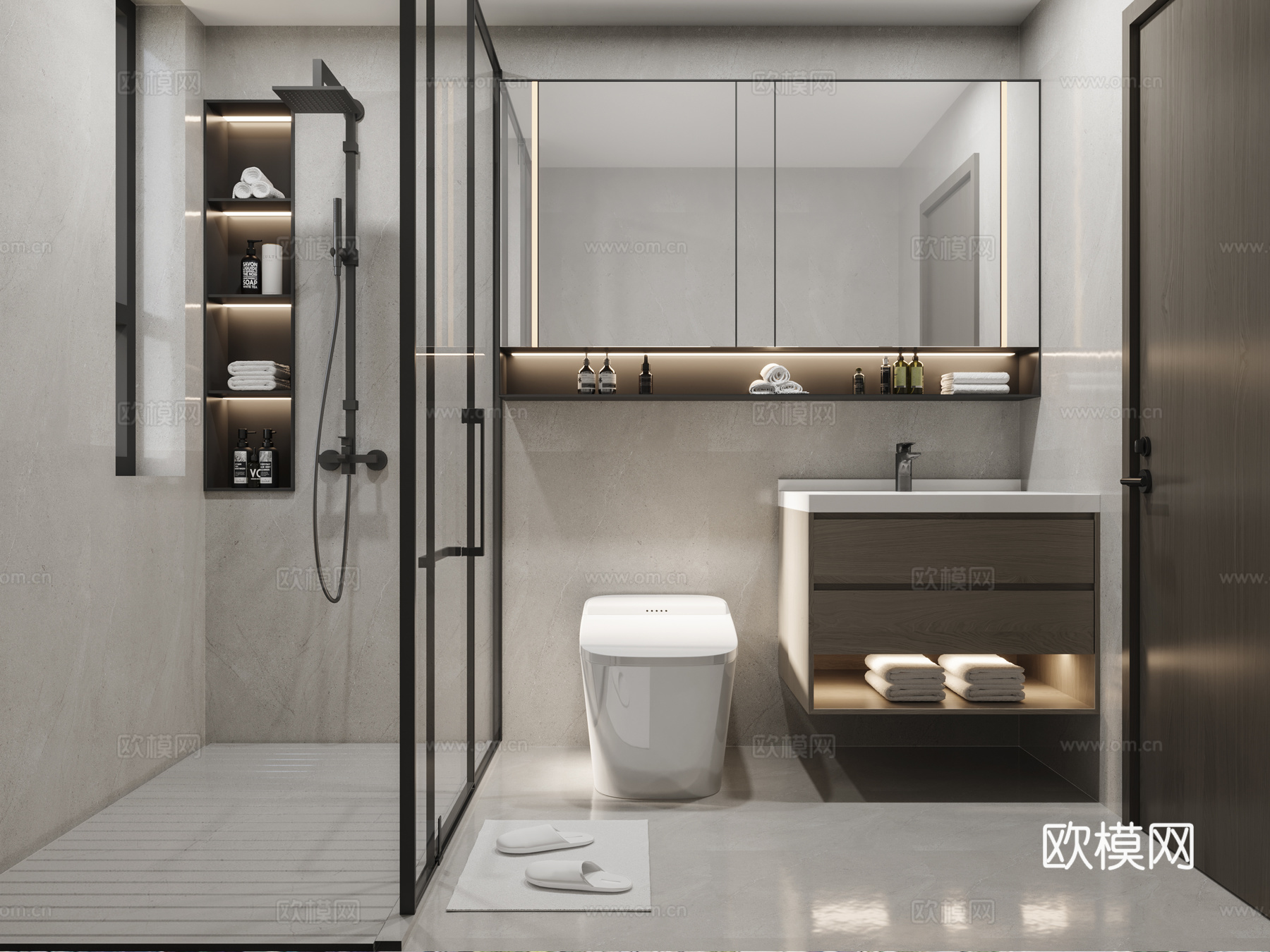 现代主卫3d模型下载