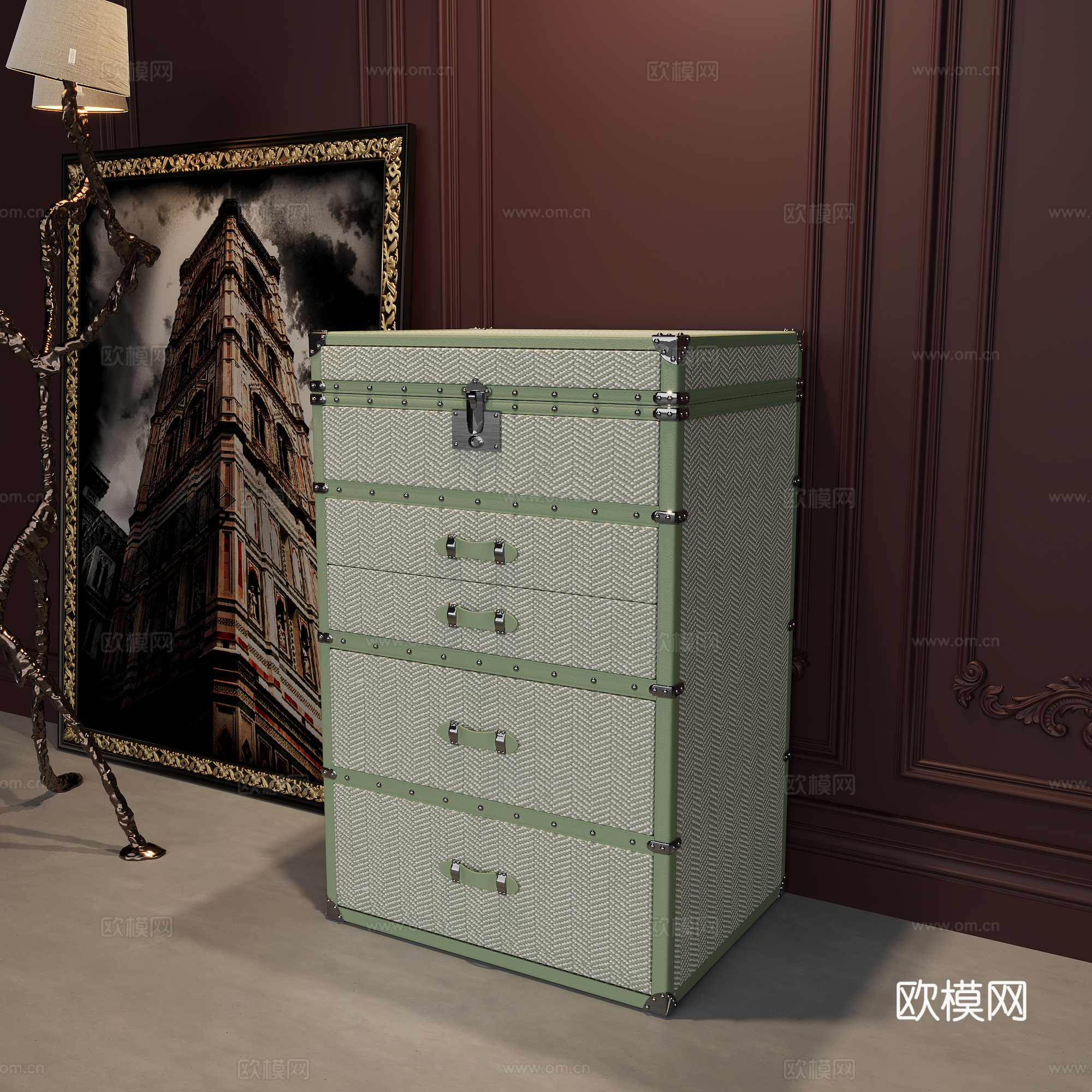 sirae思蕾珠宝柜 奢华装饰柜免费3d模型