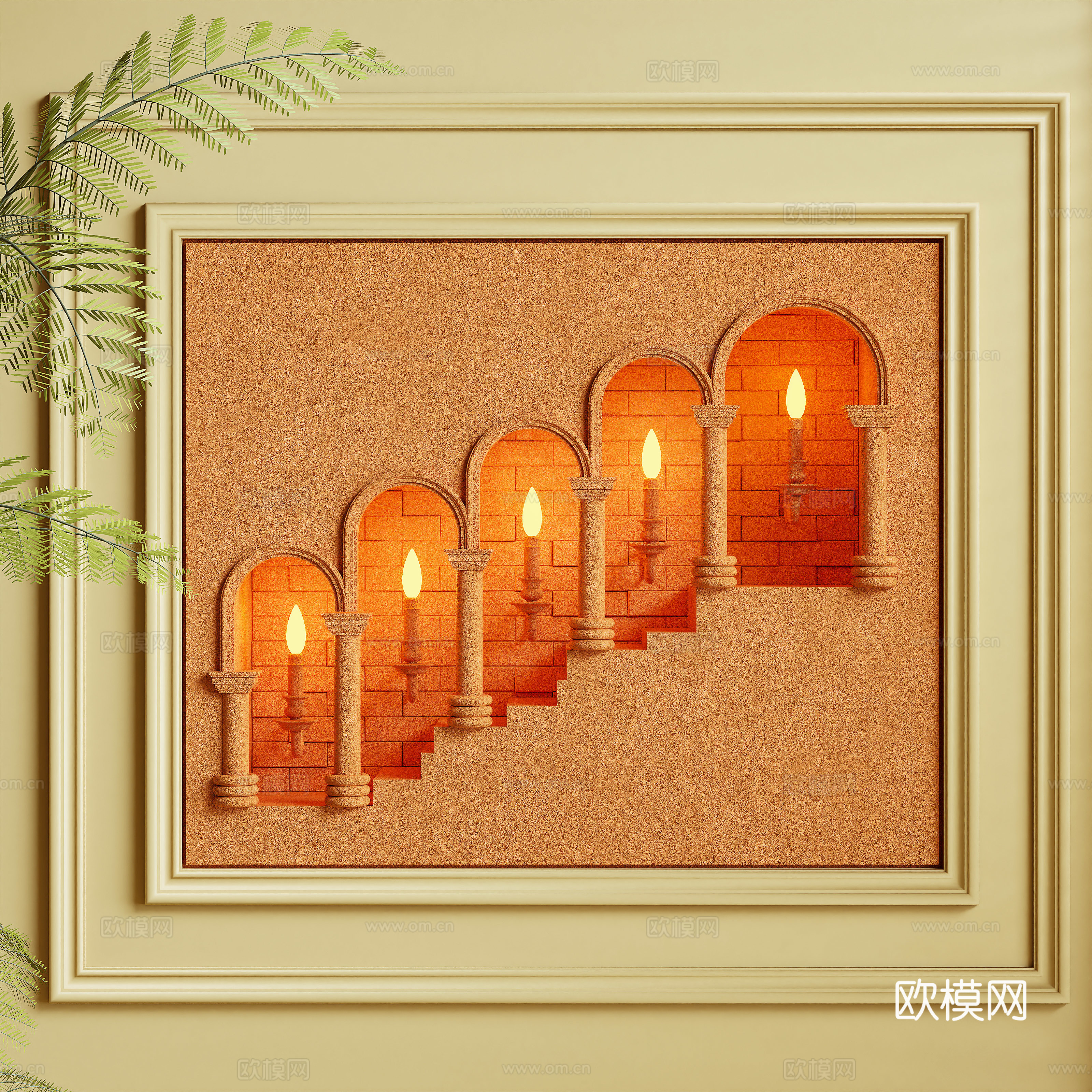 壁灯 壁龛 装饰灯 艺术灯 墙饰3d模型下载