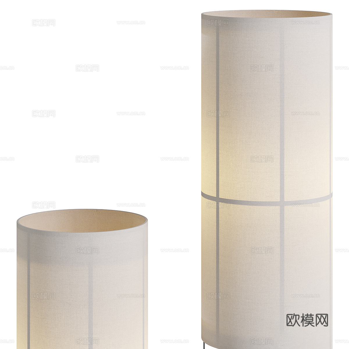 新中式 Hashira Hihg 落地灯3d模型