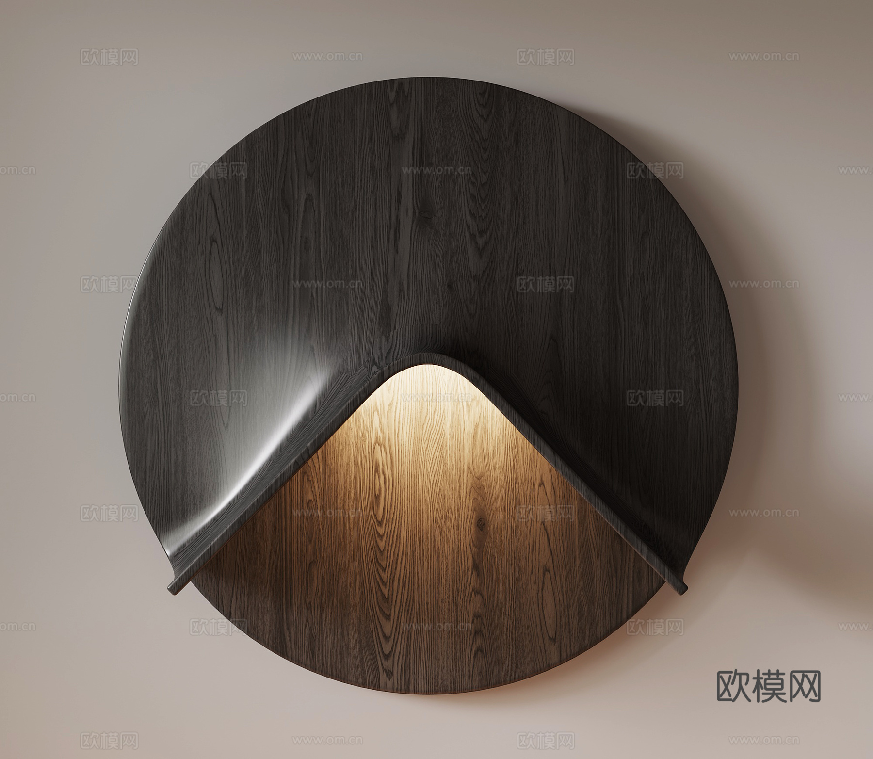 现代意式墙饰 挂件su模型