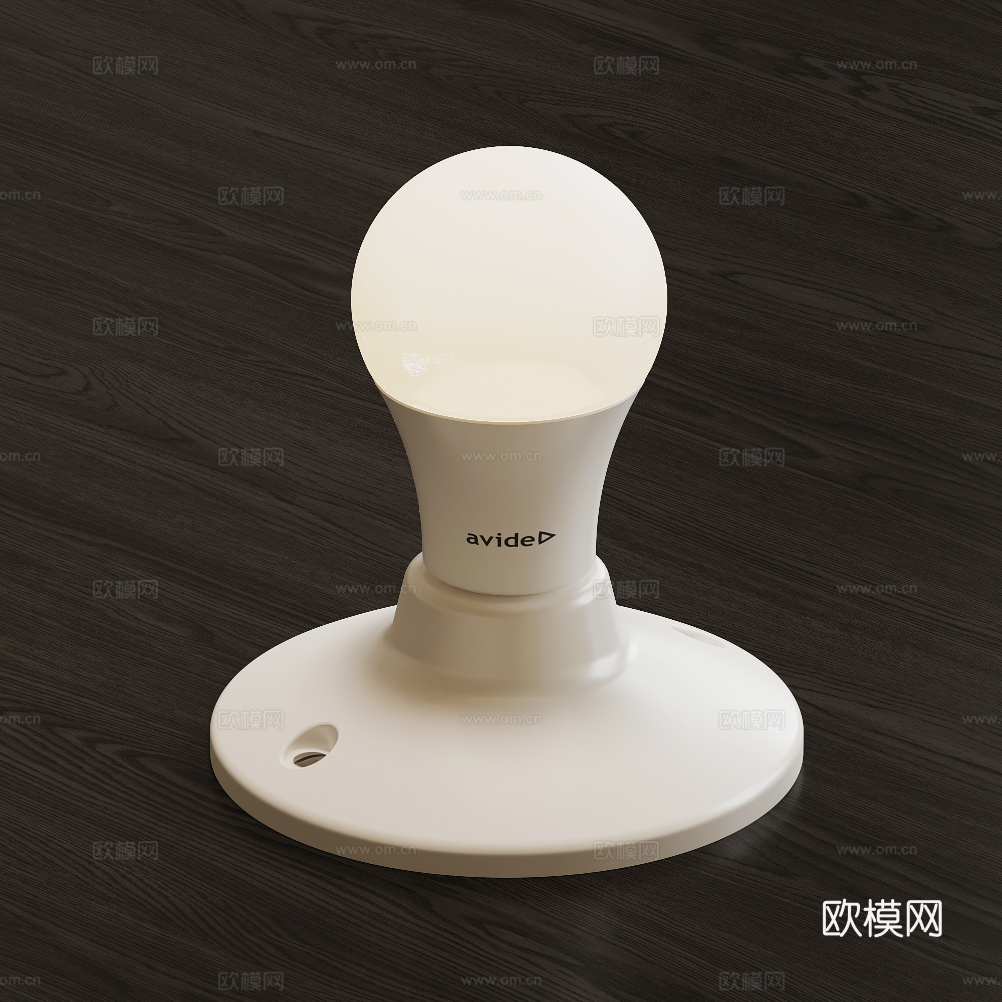 现代灯泡 声控灯 节能灯 LED灯su模型