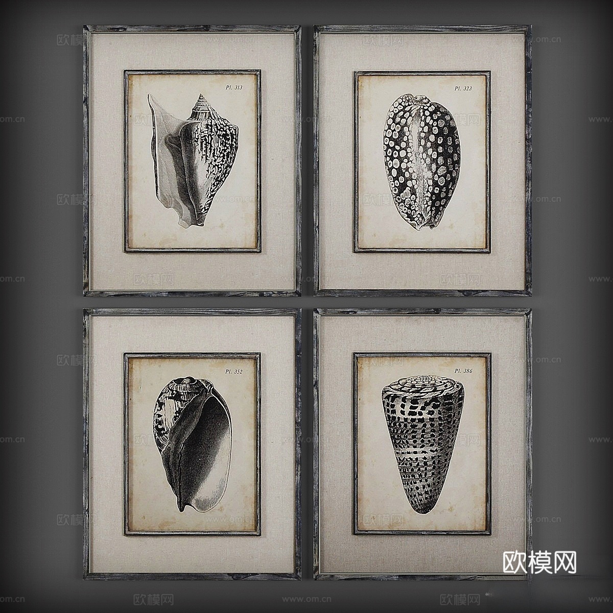 Kartiny117美式挂画3d模型下载