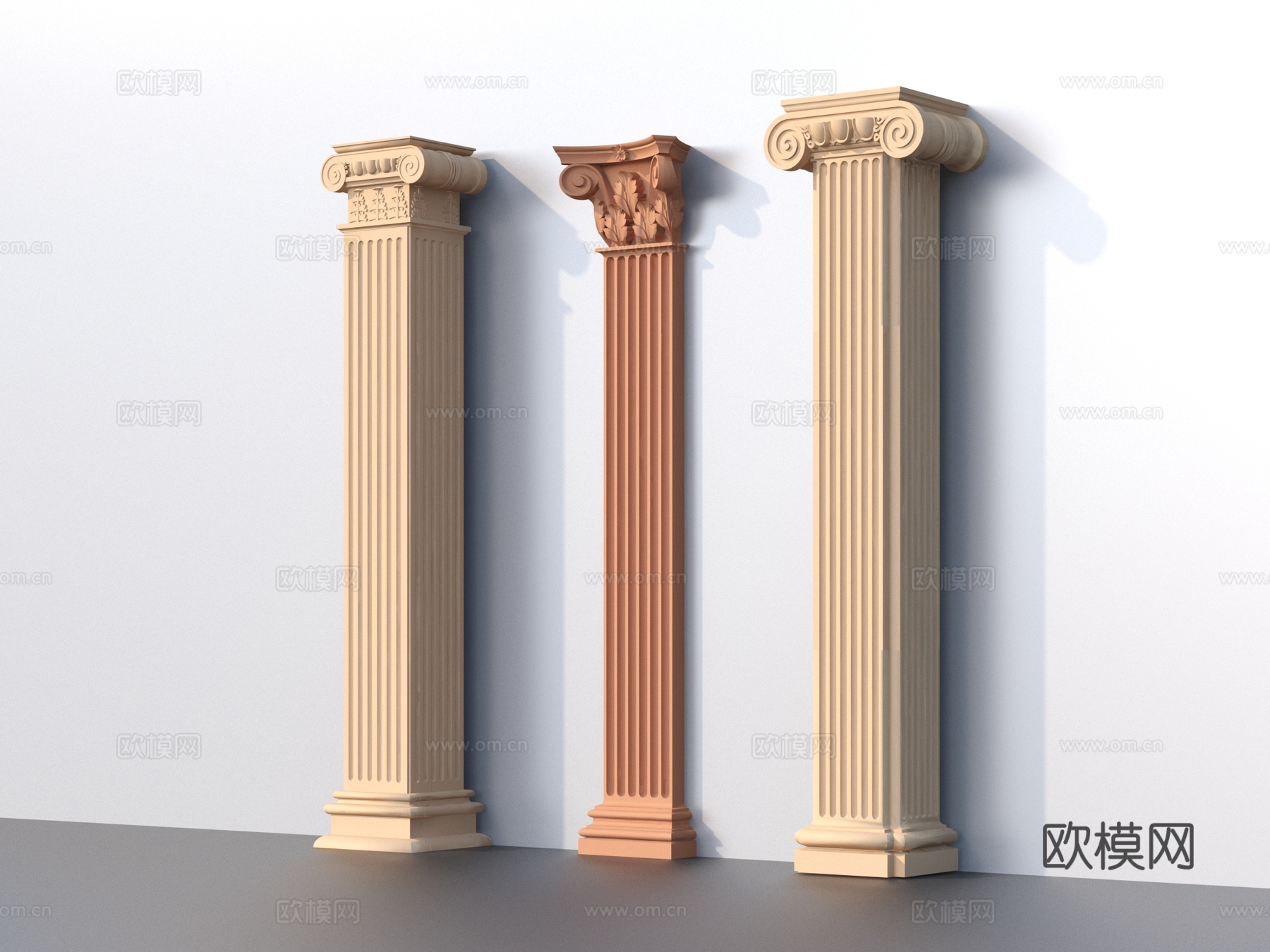 柱子 罗马柱 欧式3d模型下载