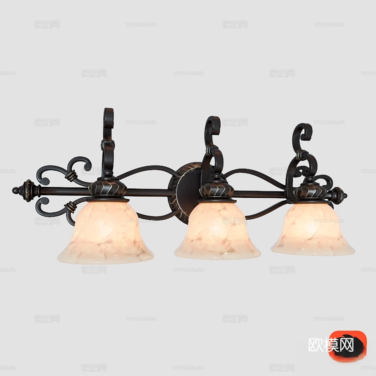 金光照明杰斐逊6029-BA3 EB3d模型下载