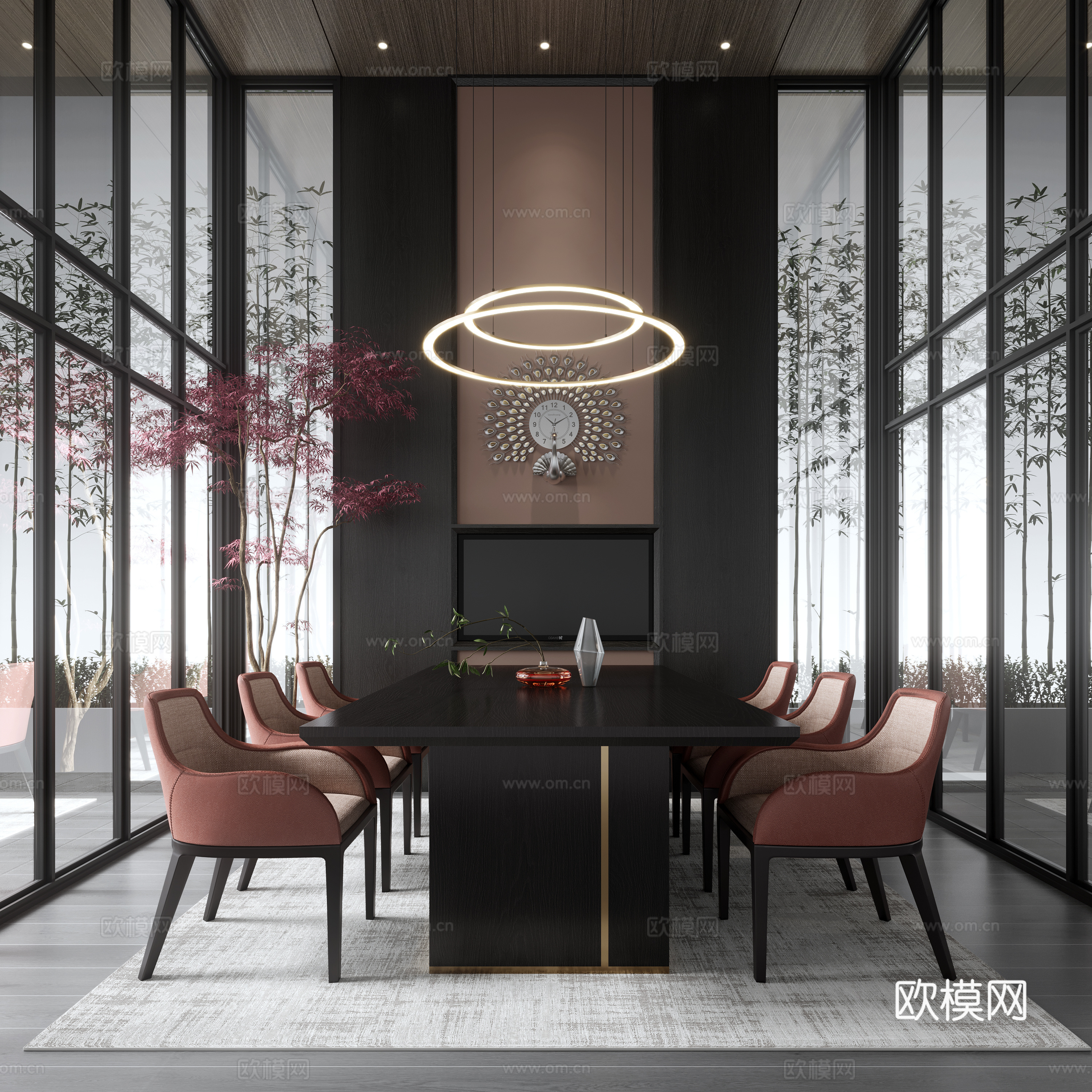 别墅餐厅3d模型下载