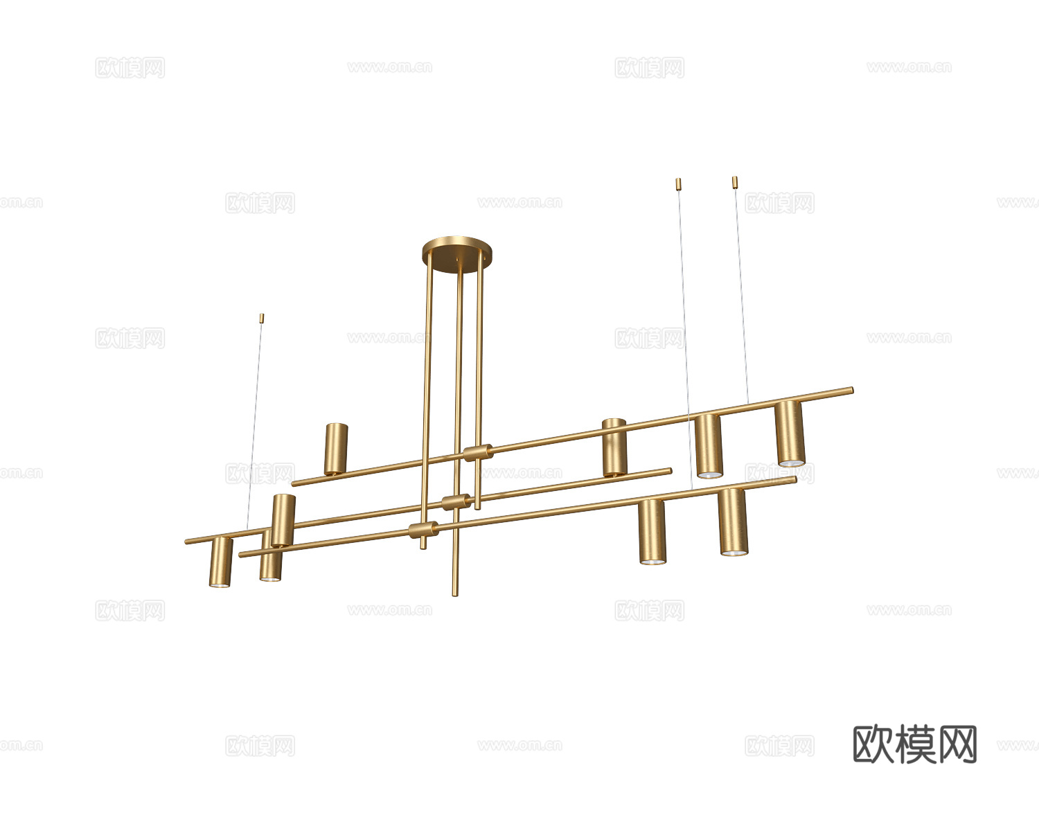 Pikart 轻奢吊灯3d模型下载