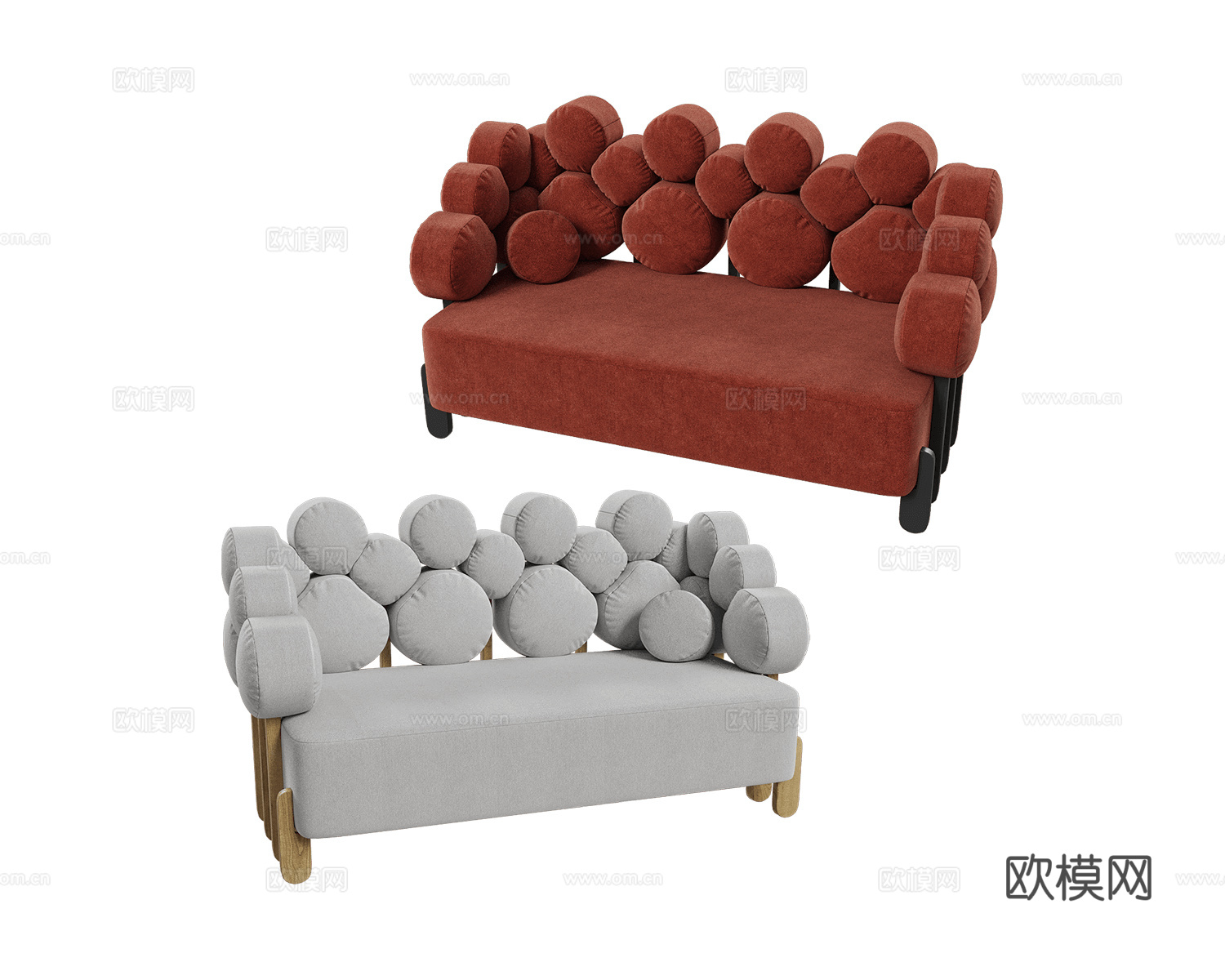 DOFII 简欧单人沙发3d模型下载