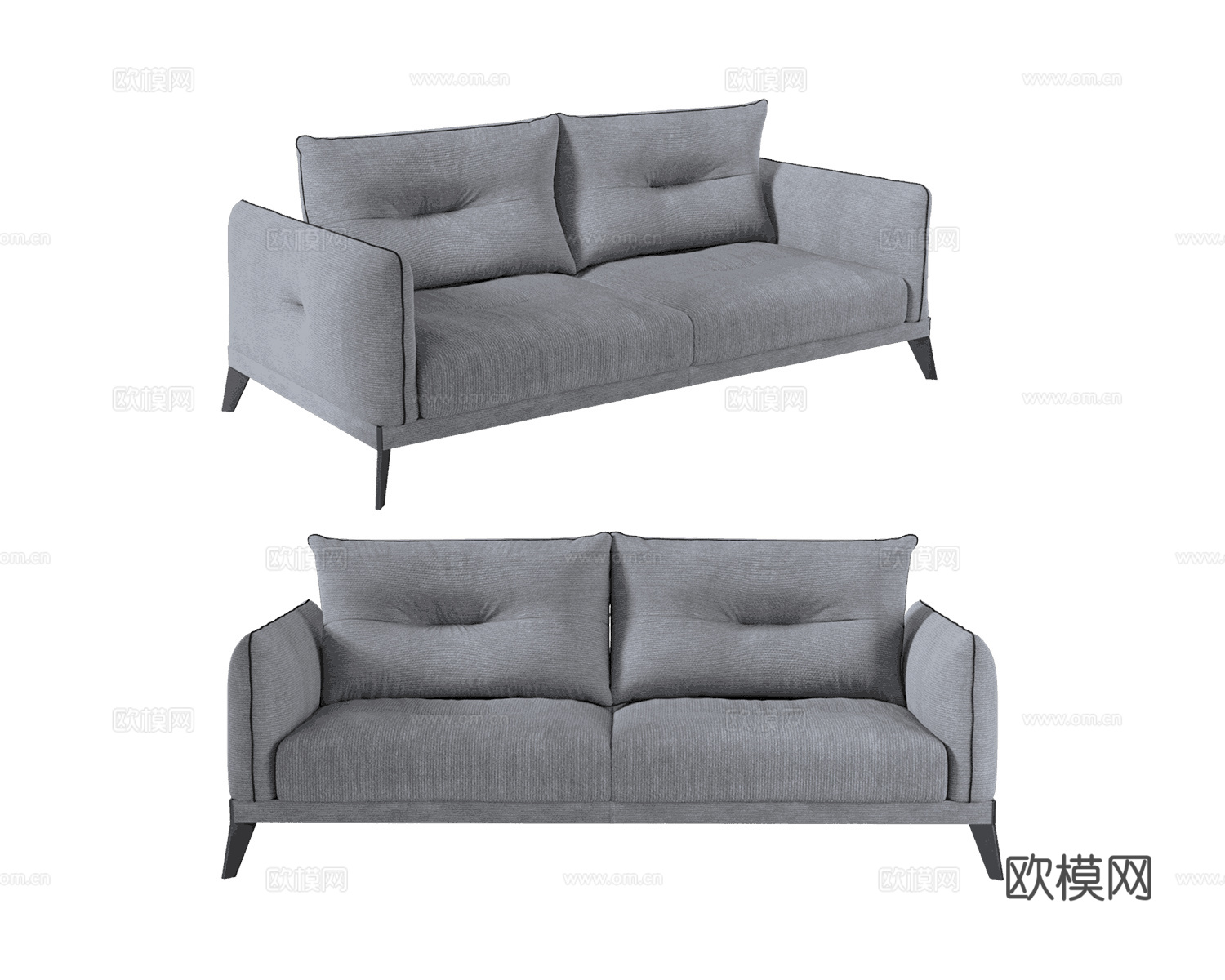 Saiwala 双人沙发3d模型下载