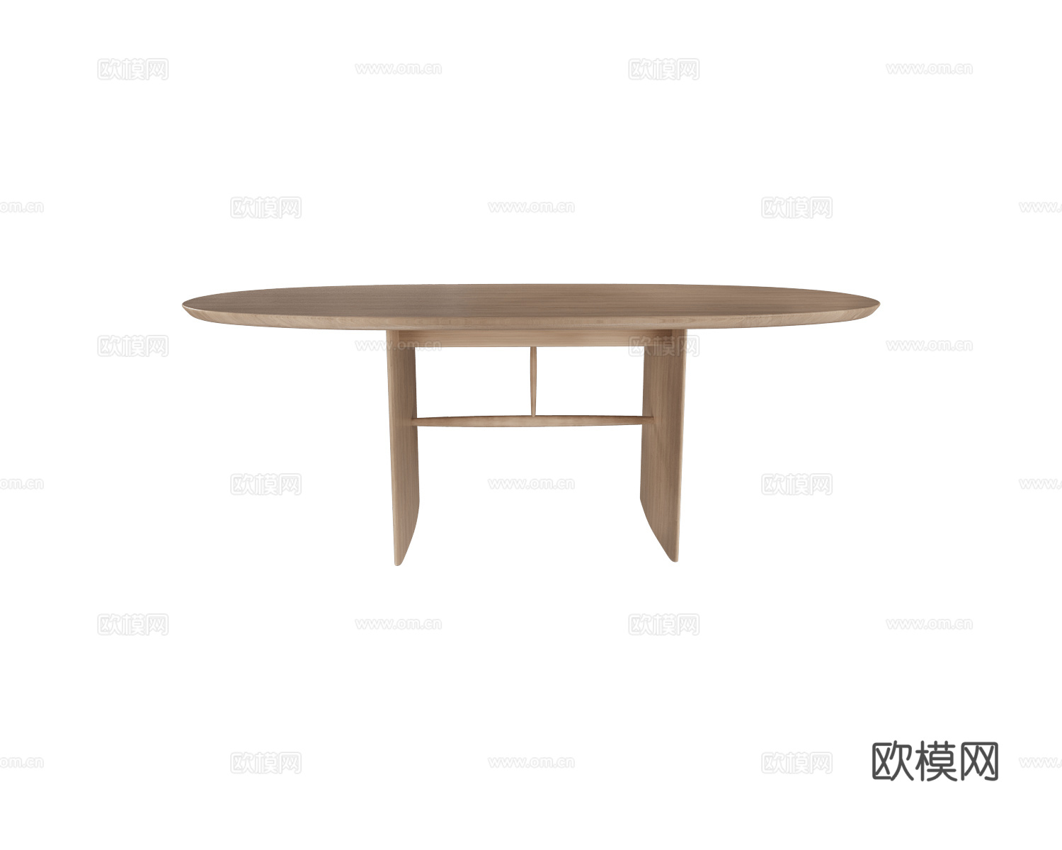 L.Ercolani  原木风餐桌3d模型下载（渲染图2）