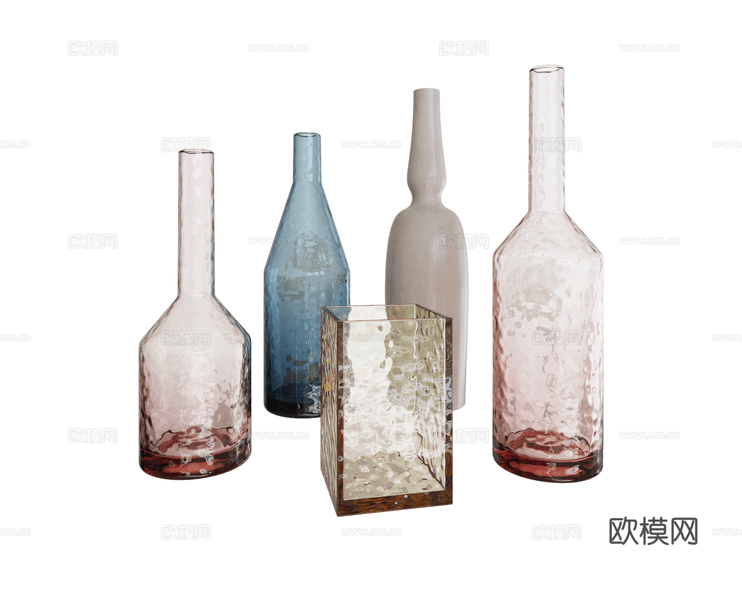 Paolo Castelli 玻璃花瓶摆件3d模型下载