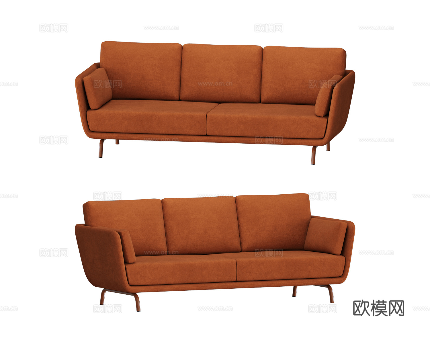 MISSANA 三人沙发3d模型下载