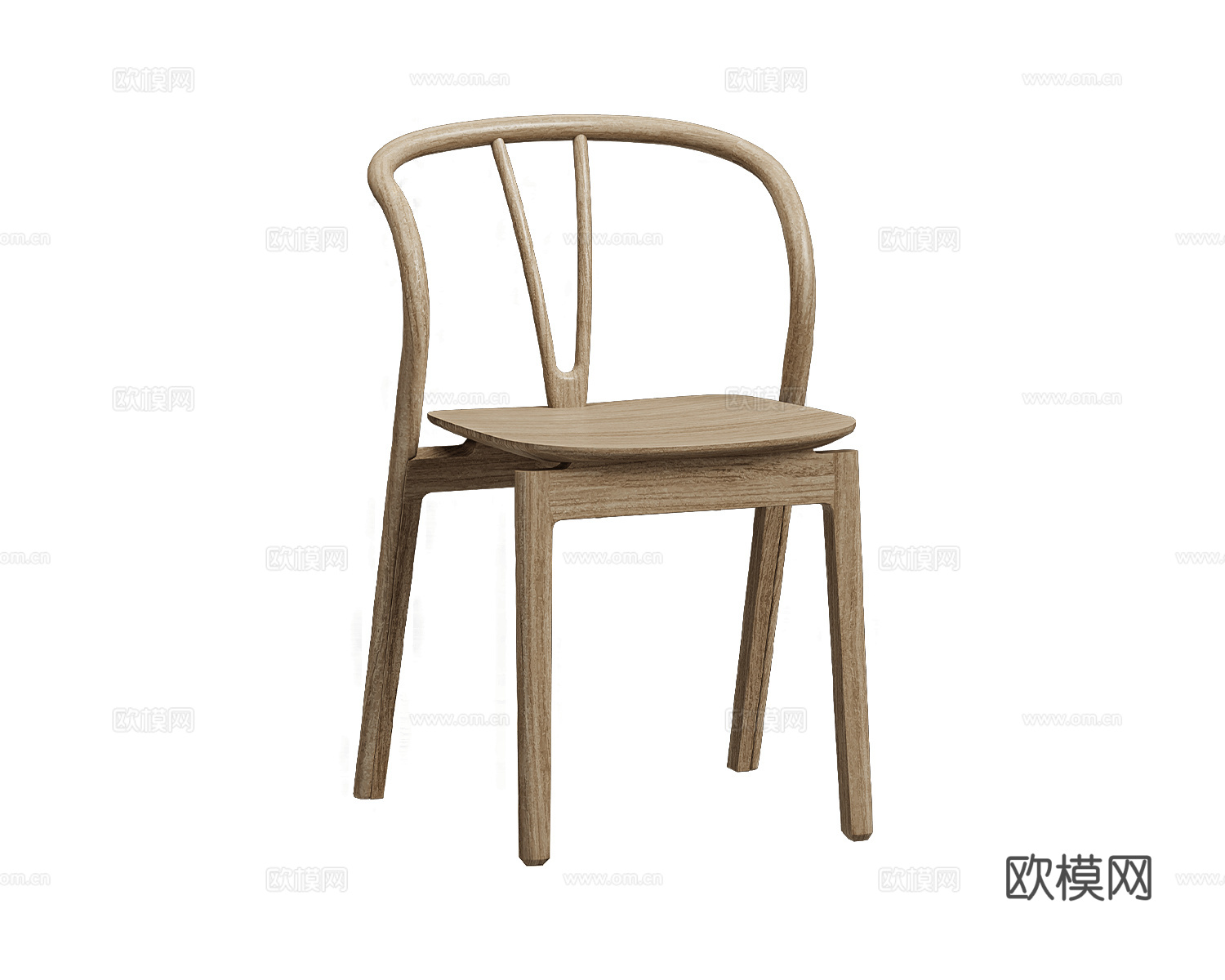 L.Ercolani 中古风餐椅3d模型下载（渲染图2）