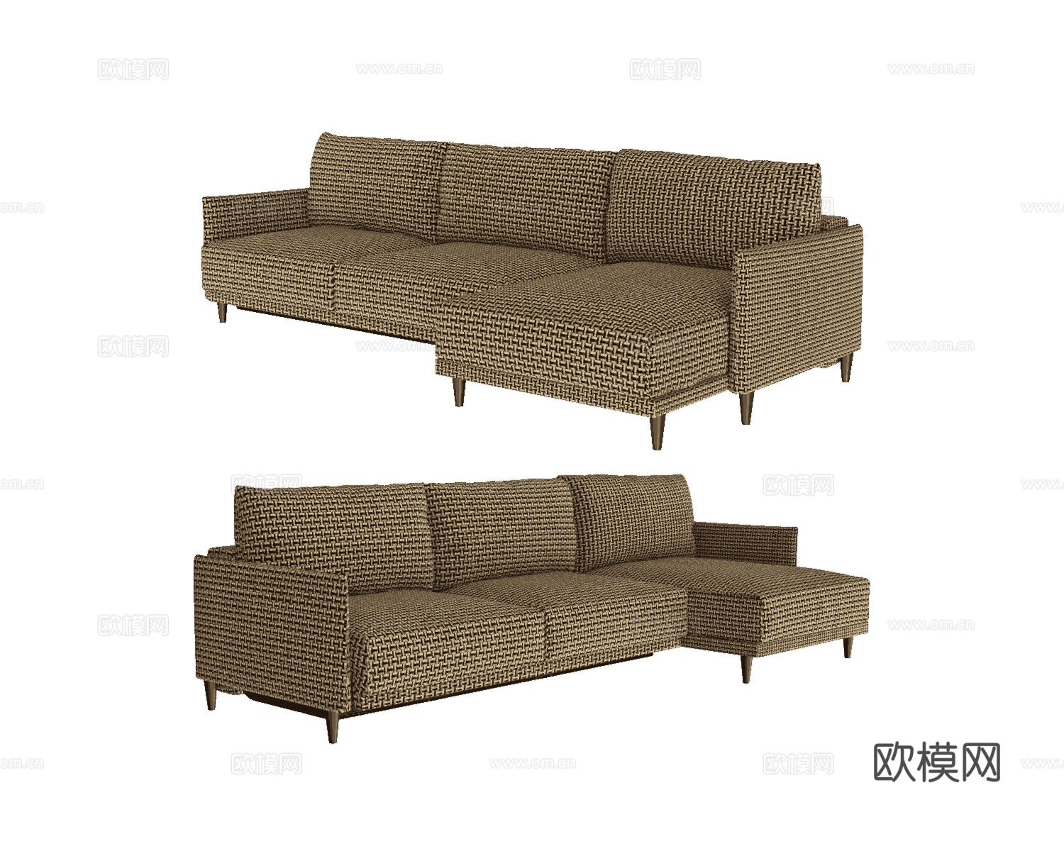 Ivasa 转角沙发3d模型下载