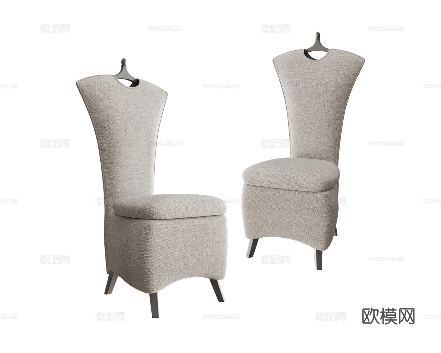 Giovannetti 简欧餐椅 沙发椅3d模型下载