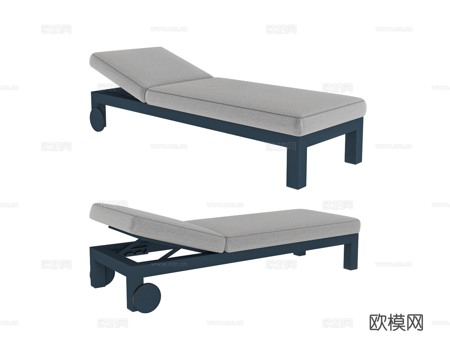 Gandía Blasco单人床 躺椅3d模型下载