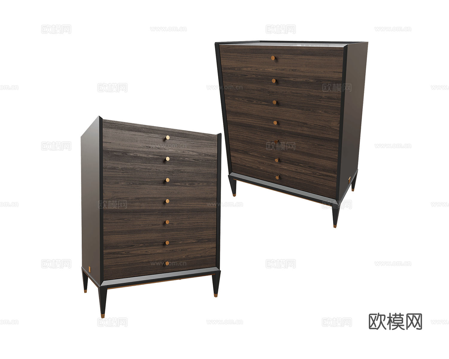 CPRN HOMOOD 美式斗柜3d模型下载