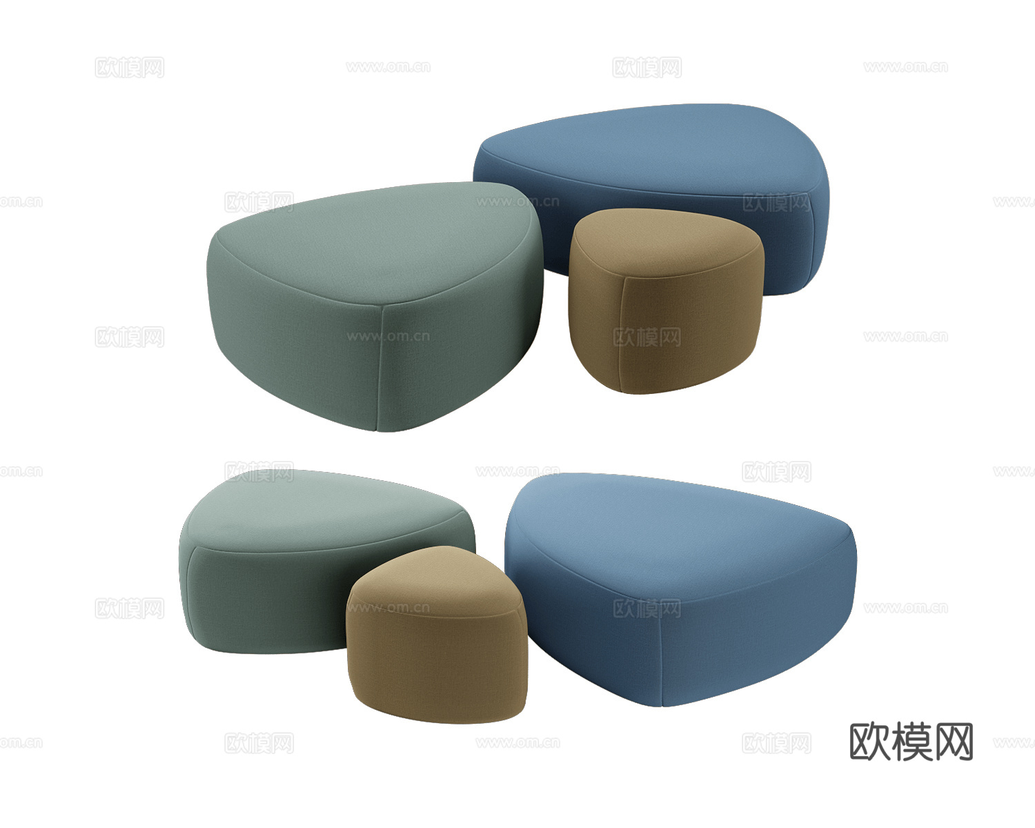 LEYFORM 办公沙发 沙发凳3d模型下载