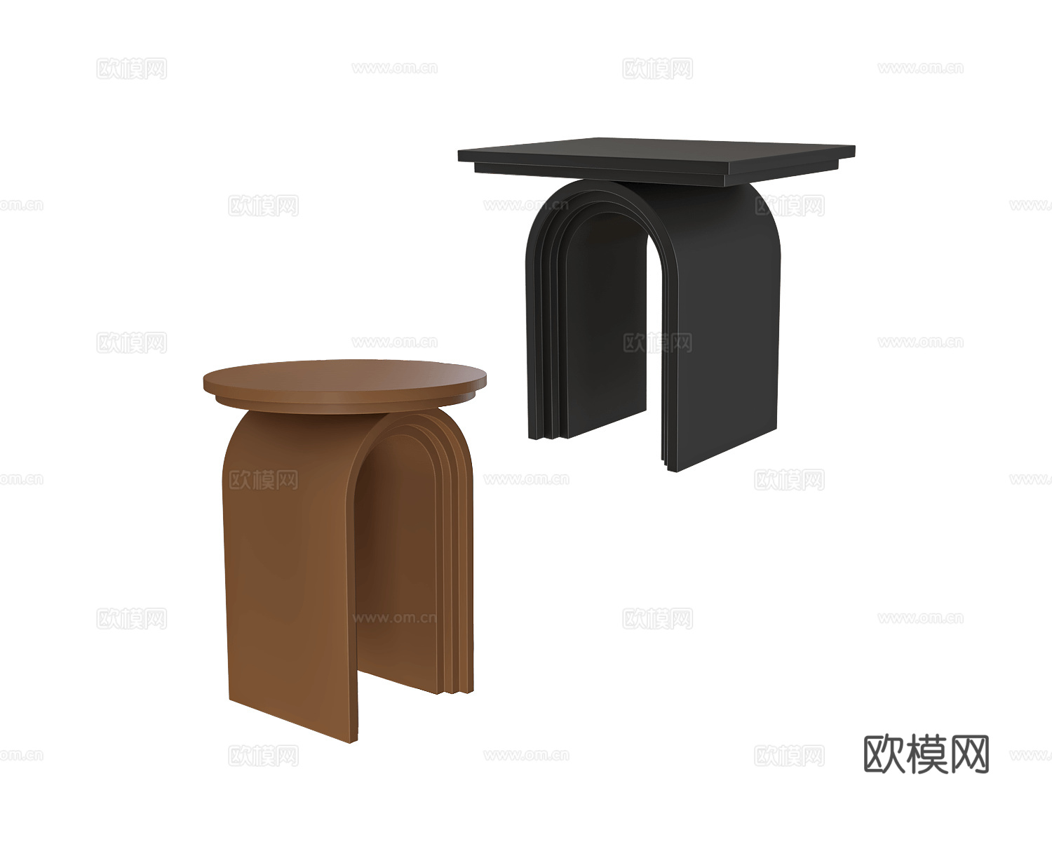 DIZA Collective 边几3d模型下载（渲染图1）