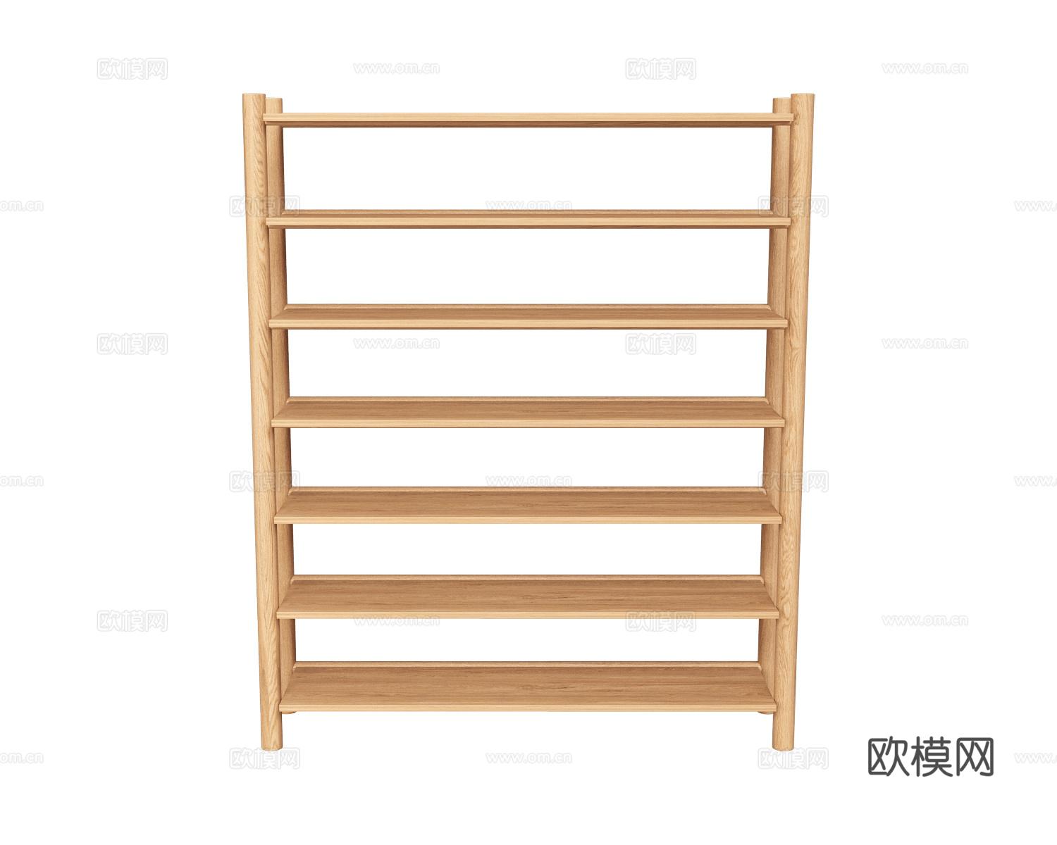 Arbore 原木风书柜 书架3d模型下载（渲染图2）
