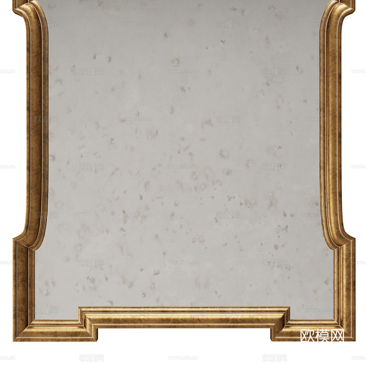 欧式古典装饰镜子3d模型下载（渲染图3）