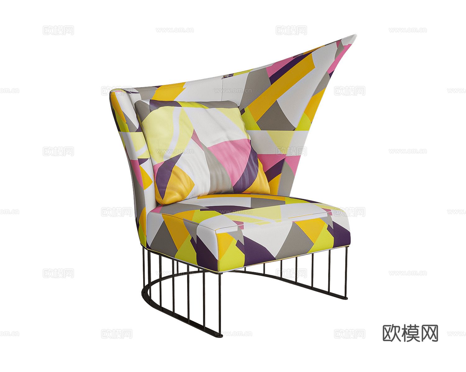 ERBA ITALIA 单人沙发3d模型下载（渲染图2）