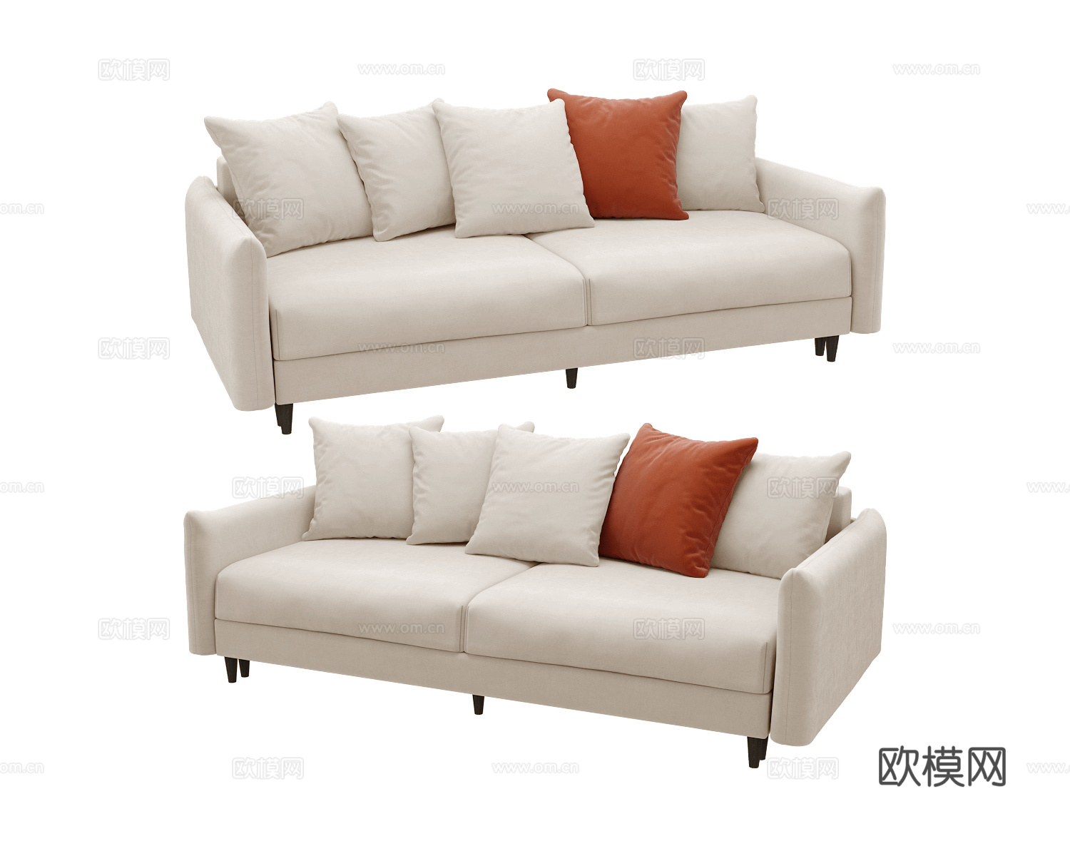 Masterfabrik 双人沙发3d模型下载
