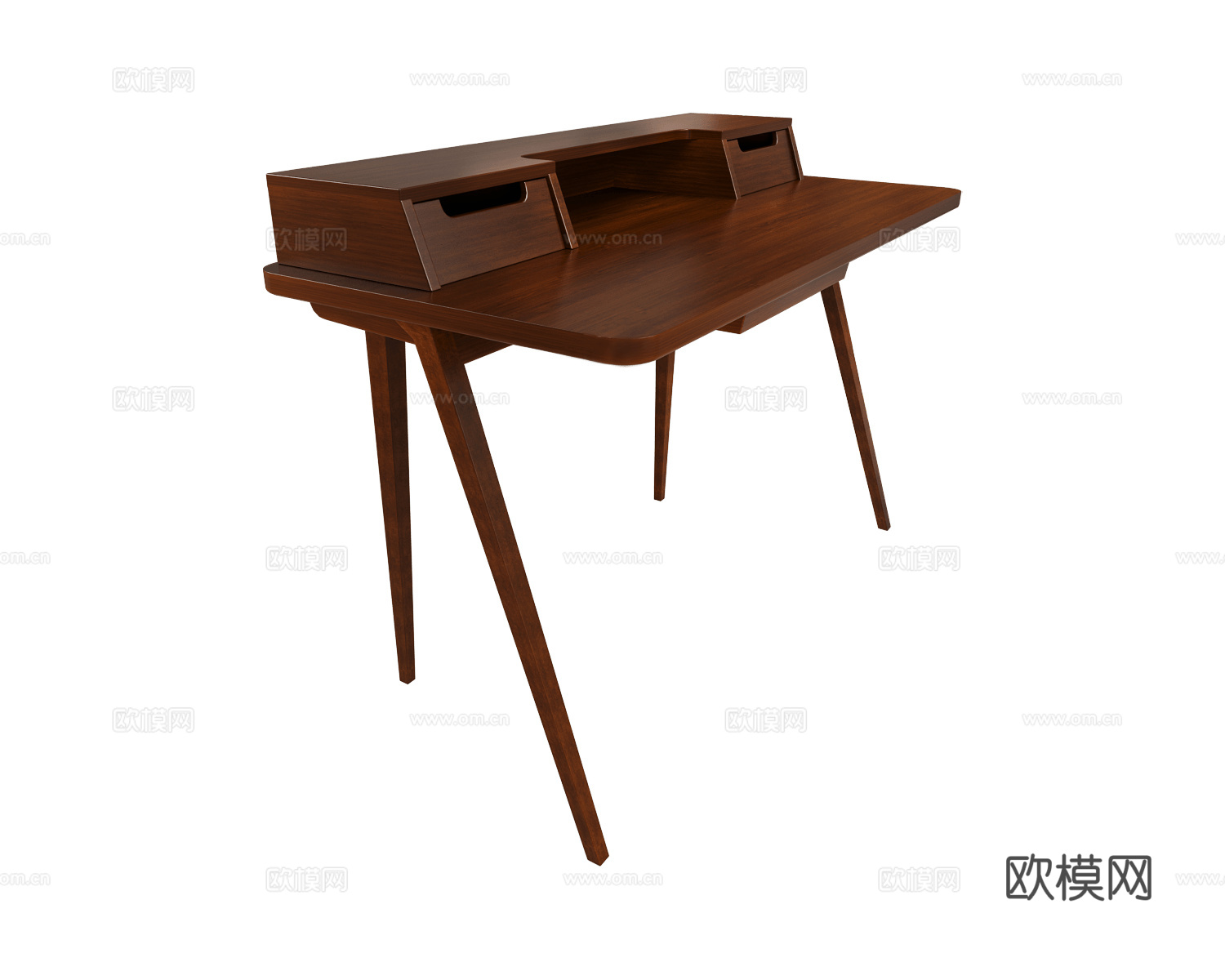 L.Ercolani 中古风书桌3d模型下载（渲染图2）