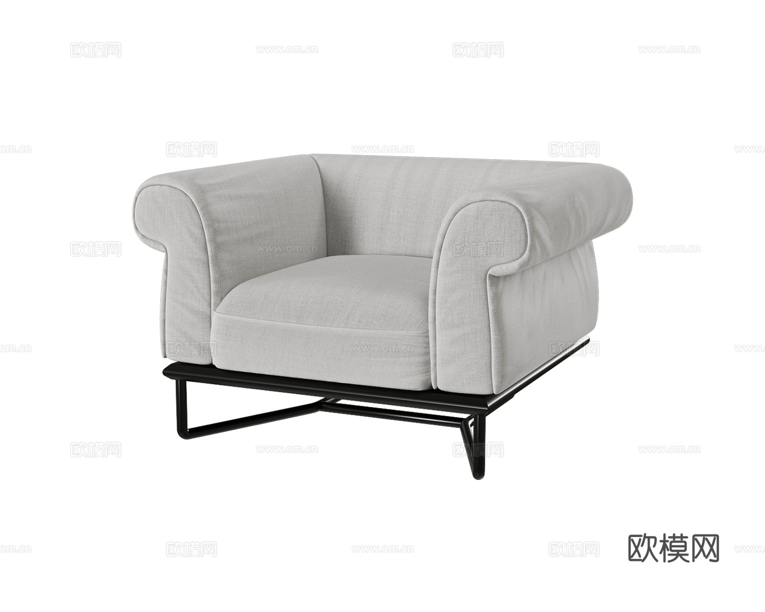 vivaldi-扶手椅3d模型下载（渲染图1）