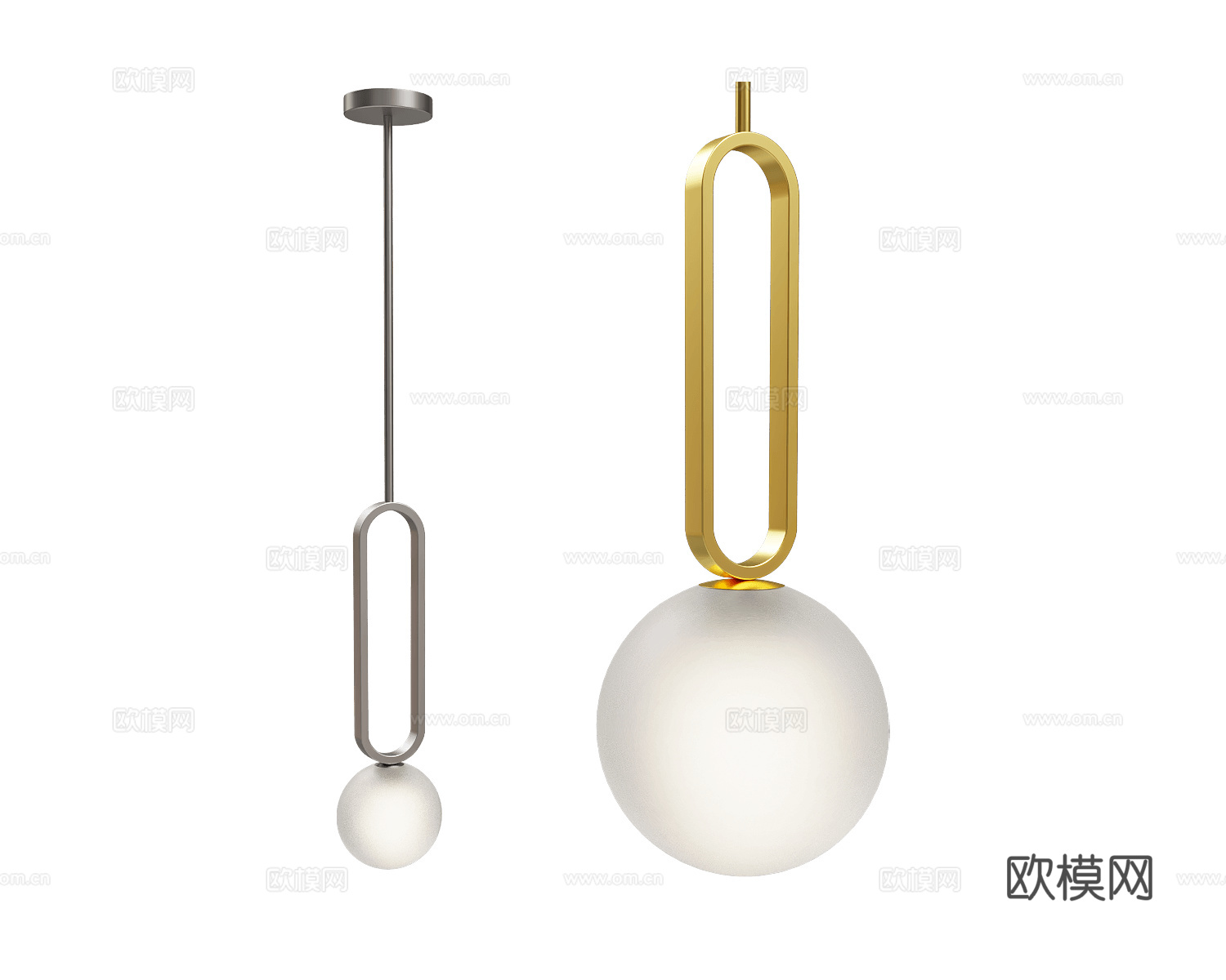 ENOstudio 意式小吊灯3d模型下载