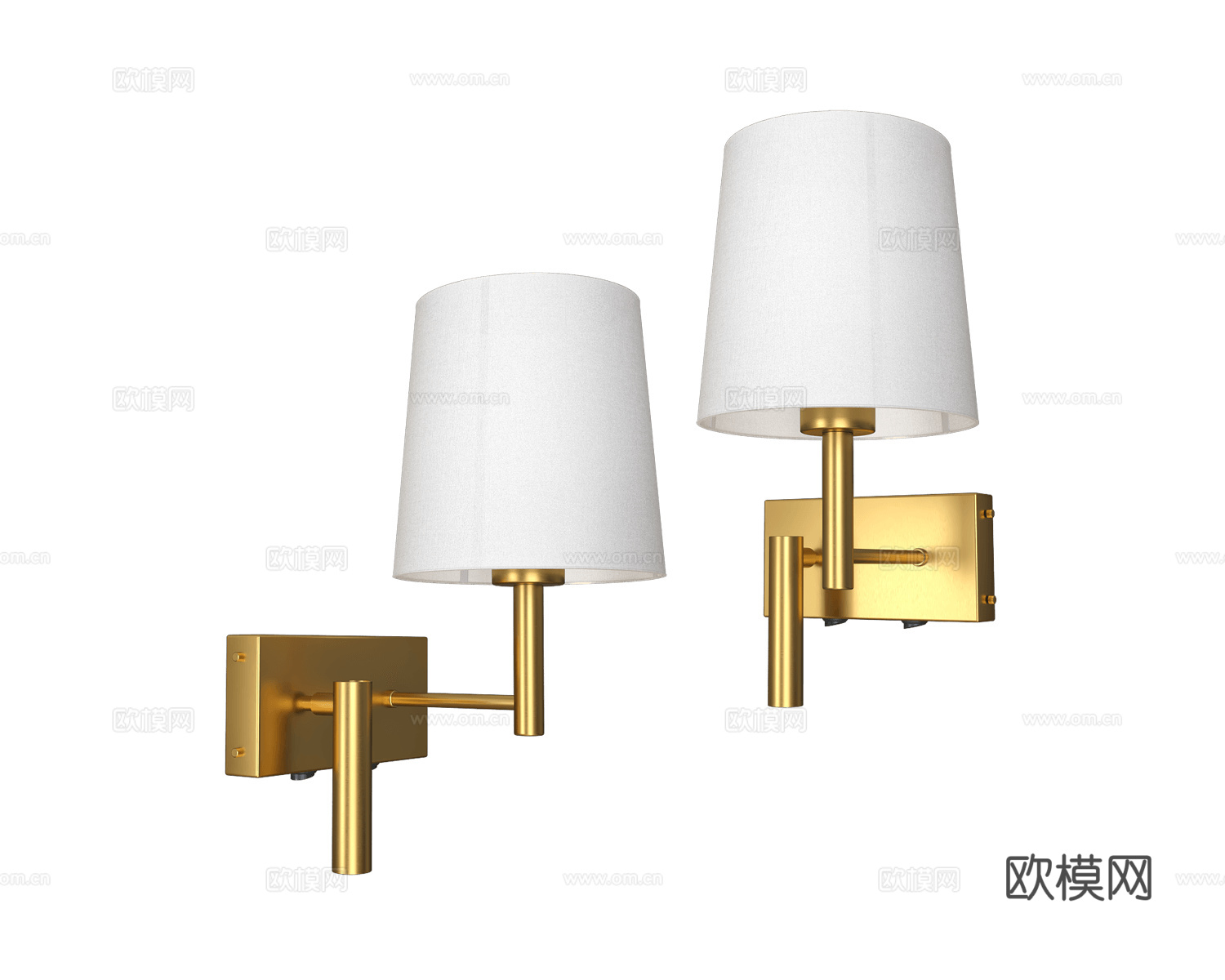 Pikart 美式壁灯3d模型下载