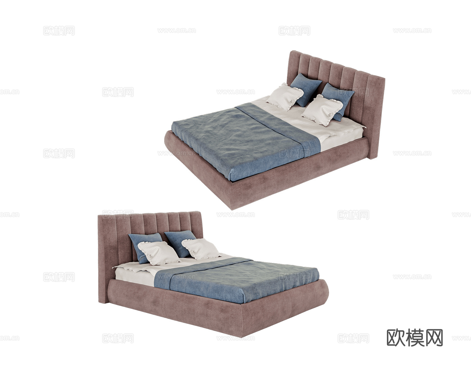 Mirlachev 双人床3d模型下载