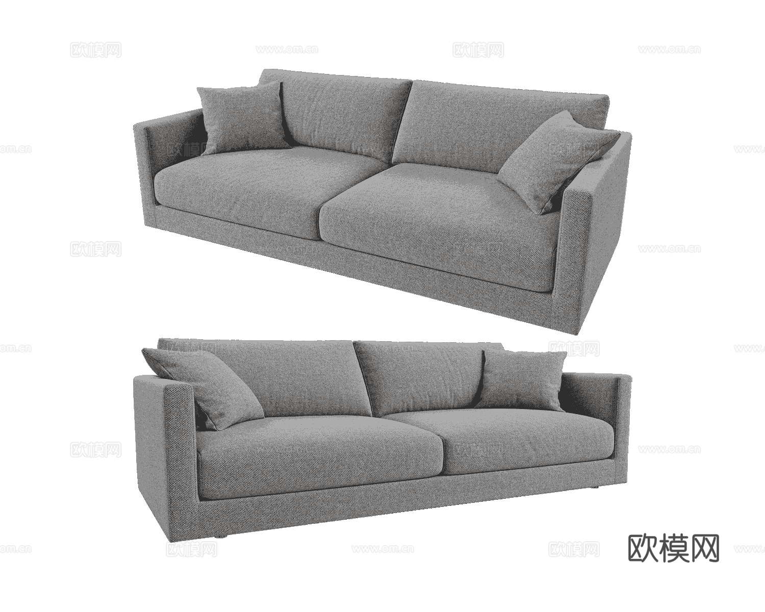 Beds one 双人沙发3d模型下载