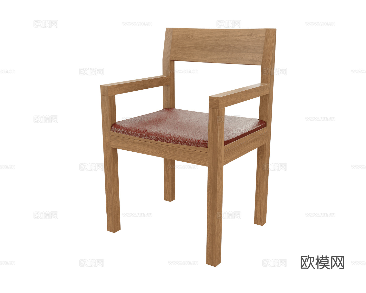 SIJU 原木风餐椅3d模型下载