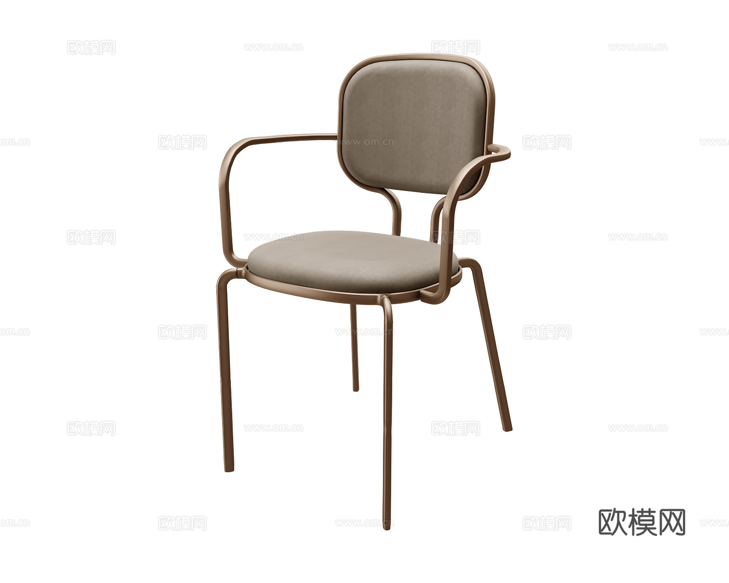 GHIDINI1961 意式餐椅3d模型下载（渲染图2）