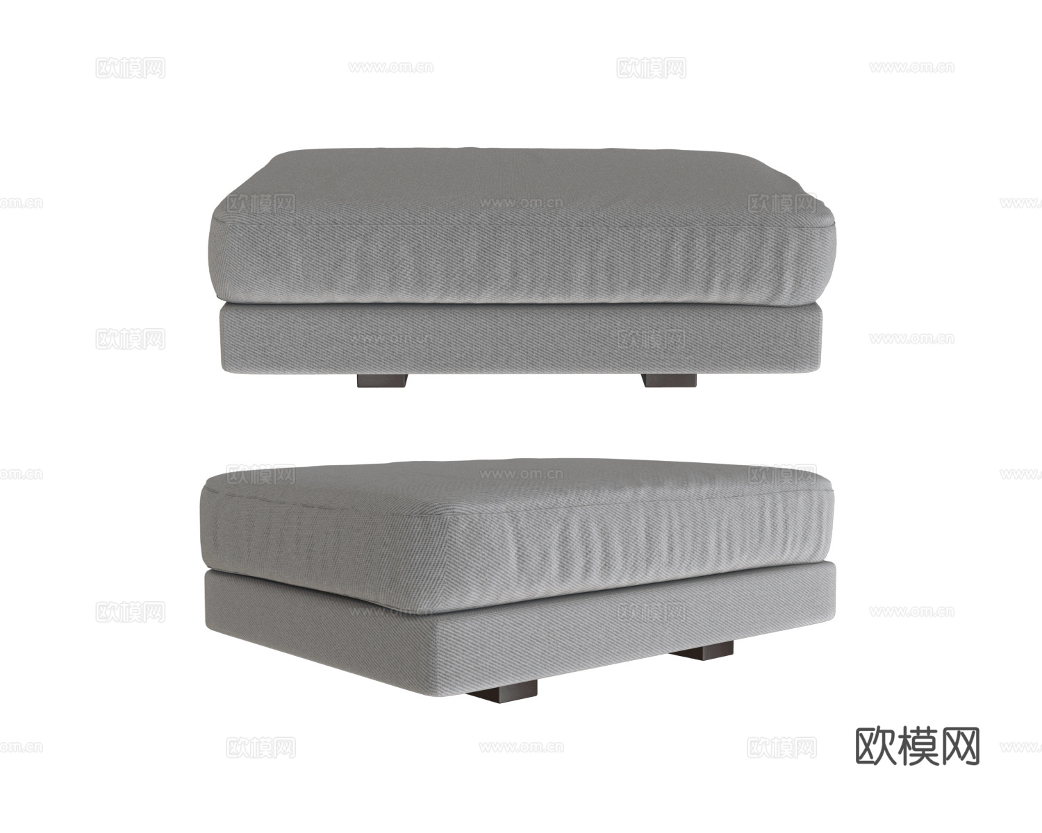 Ivasa 沙发凳3d模型下载