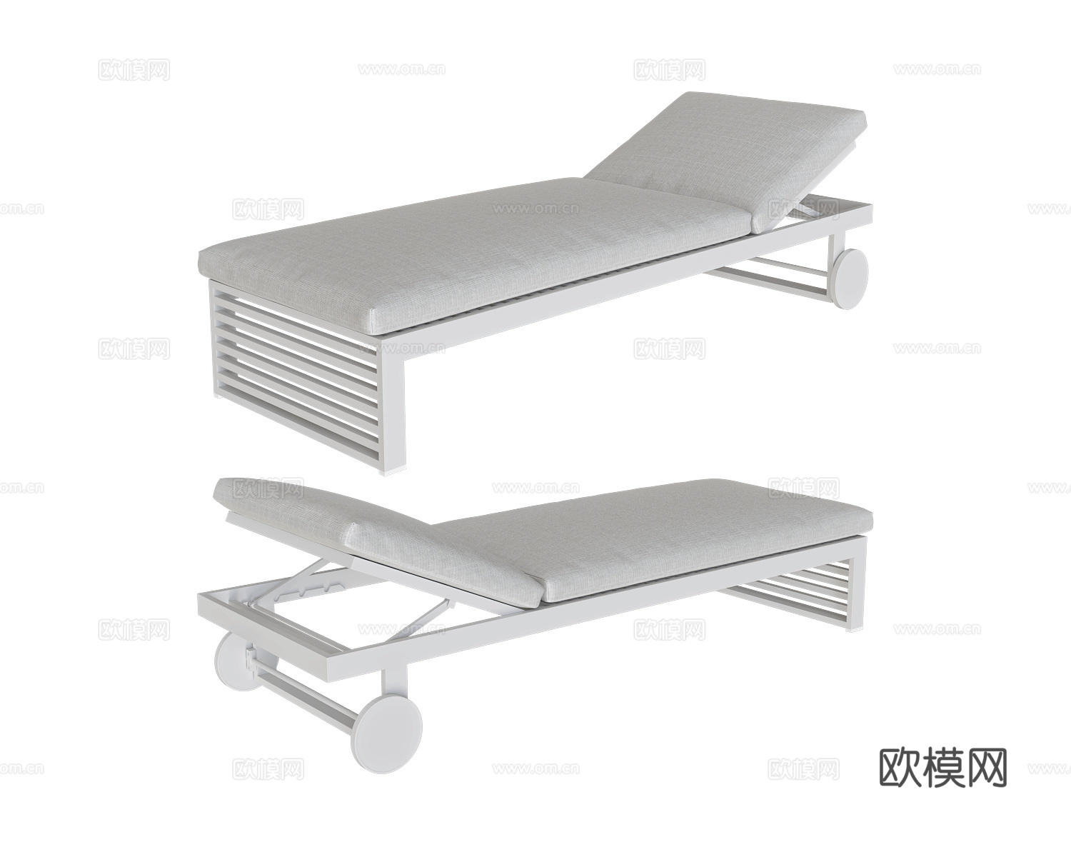 Gandía Blasco 躺椅 单人床3d模型下载