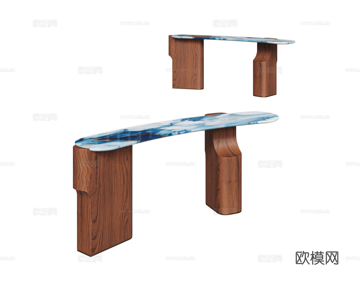 Paolo Castelli 中古风条案3d模型下载