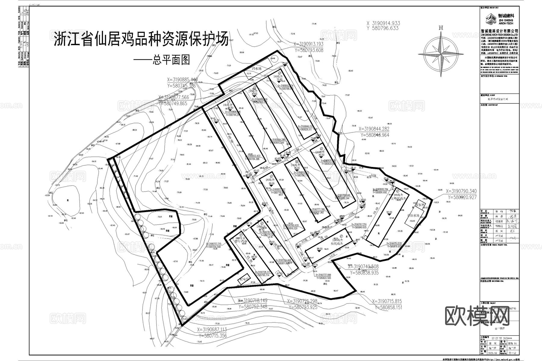 厂房 养鸡场 养殖场 鸡舍 禽类养殖场 鸡圈cad施工图